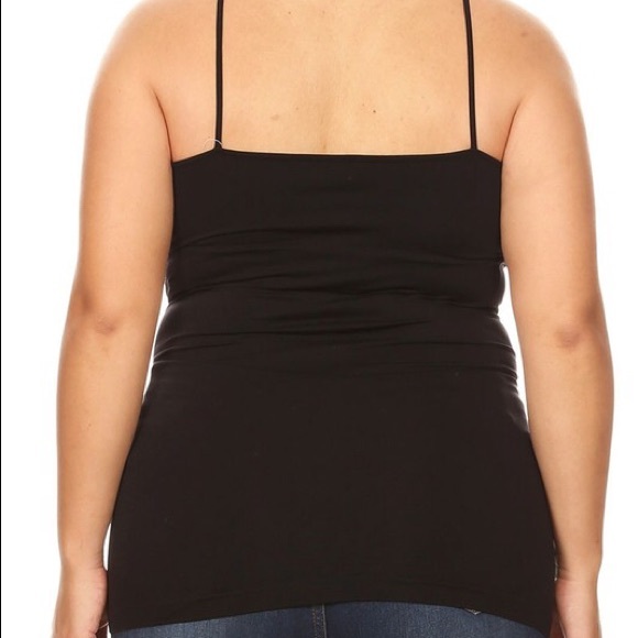 2 for $30 Plus Size Best of Basics Strappy Cami Tank - Picture 4 of 6